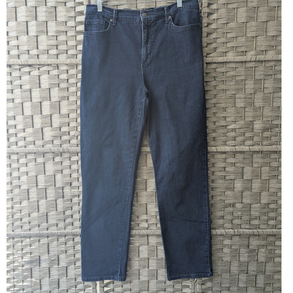 Gloria Vanderbilt Amanda Jeans Dark Wash Denim High Rise Tapered 12 Minimalist